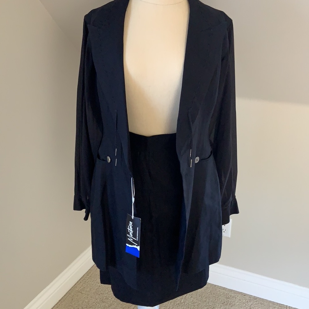 Amazing vintage NWT Claude Montana linen suit -4 - Picture 11 of 11